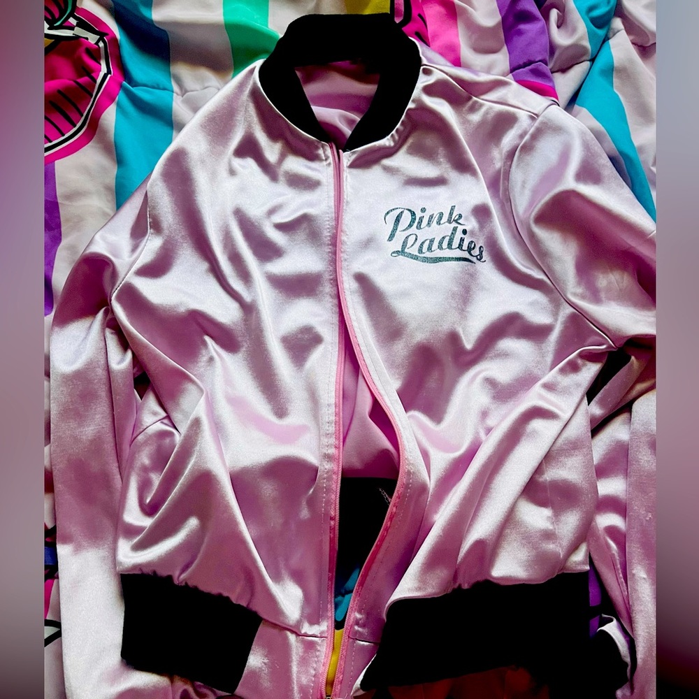 Pink lady costume jacket I got from Halloween spirit still like brand new